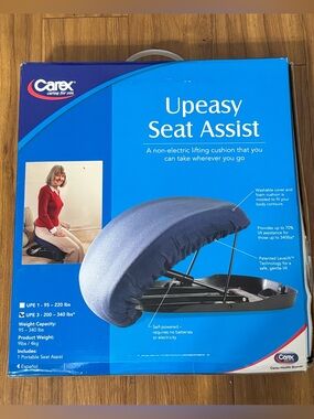 Carex Upeasy Seat Assist - Blue Lift Cushion